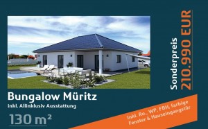 Massivbungalows barrierefrei und klimatisiert