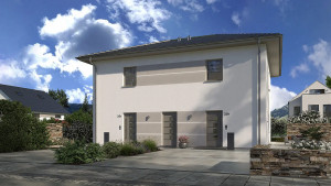 Bild: Aktionshaus Zinshaus 4 mit 2 Wohneinheit... Bauweise: Fertighaus, industrielle Vorfertigung Bauart: Holzhaus, Fachwerk