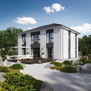 Bild: Villa 183 Bauweise: Fertighaus, industrielle Vorfertigung Bauart: Holzhaus, Holztafelbau