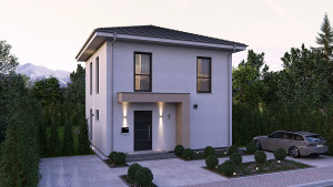 Bild: AKTIONSHAUS Stadtvilla 9 Bauweise: Fertighaus, industrielle Vorfertigung Bauart: Holzhaus, Fachwerk