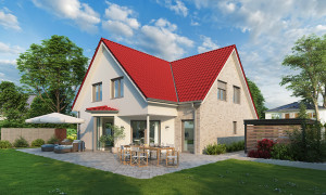 Bild: Bremen Bauweise: Bau vor Ort, traditioneller Hausbau Bauart: Massivhaus, Ziegelsteine