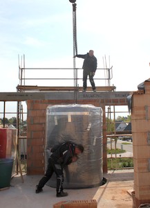 Ein Solarspeicher zieht ein