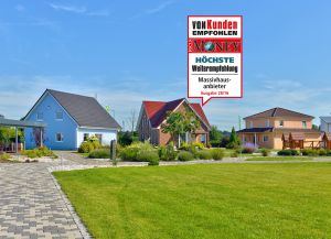 Siegel „Höchste Weiterempfehlung“ für HELMA | Studie von FOCUS-MONEY und ServiceValue: Bester Massivhaushersteller aus Kundensicht