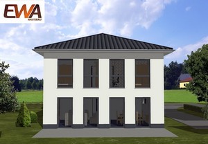 Moderne Stadtvilla mit viel Glasflächen und 5 Schlafzimmer